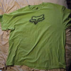 Green Vintage Fox Racing Graphic T-Shirt Size Xl